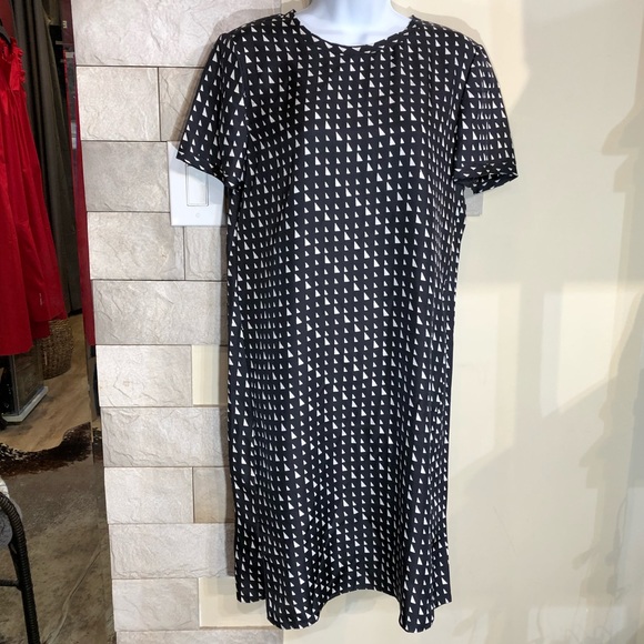 theory silk tee dress